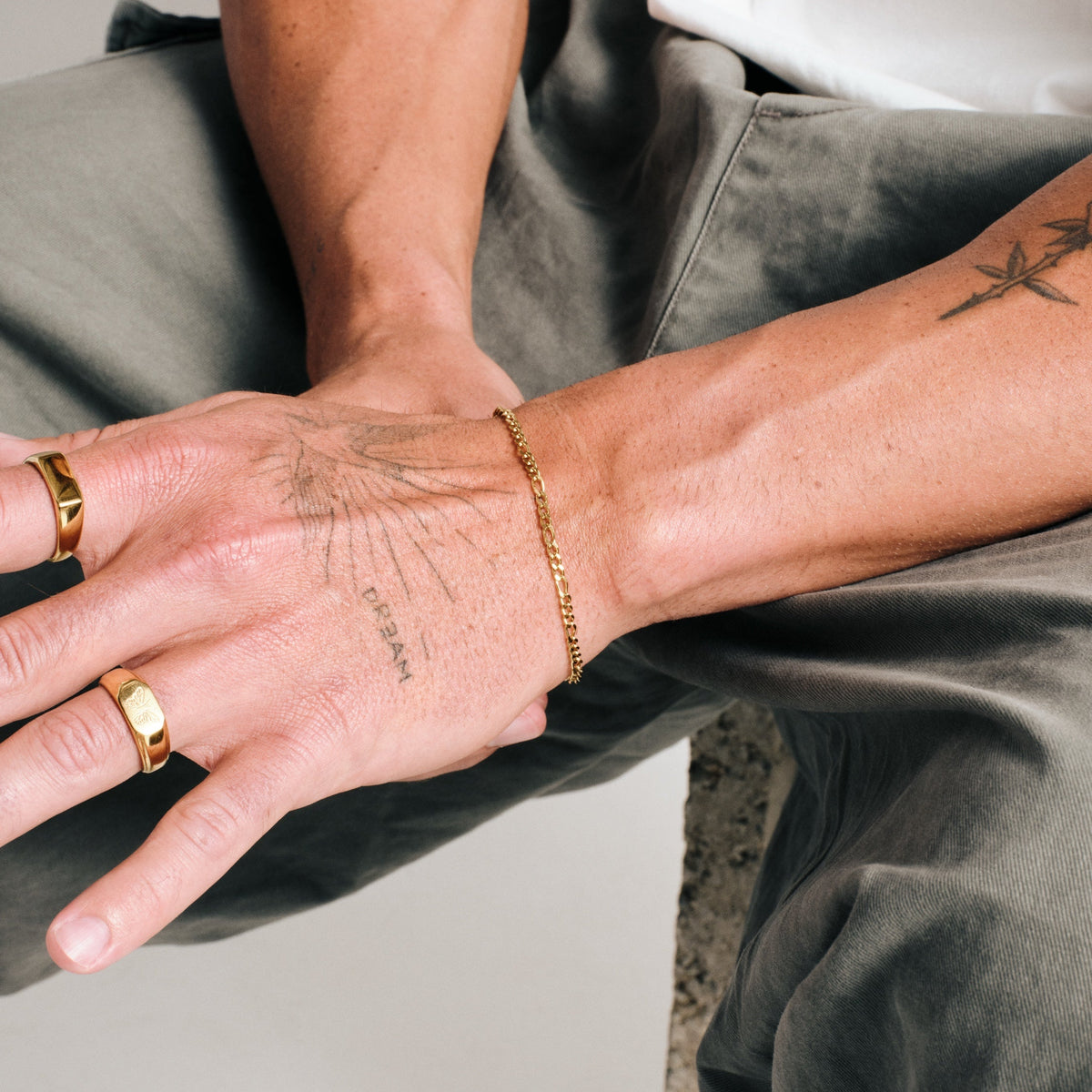 SLIM FIGARO BRACELET | GOLD