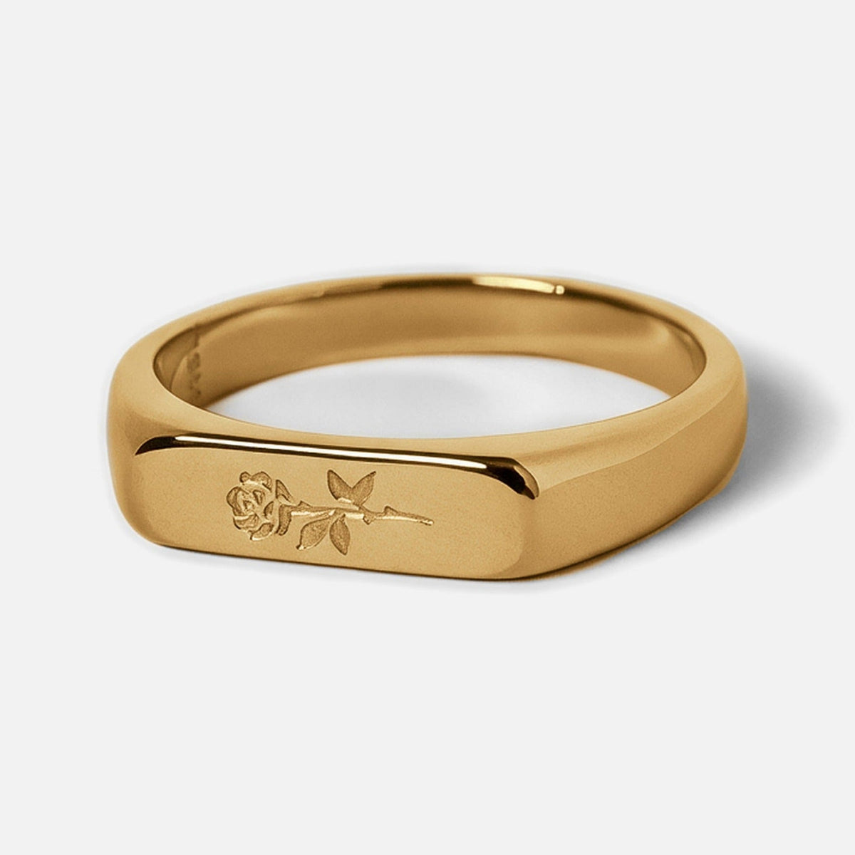 ROSA I RING stainless steel gold
