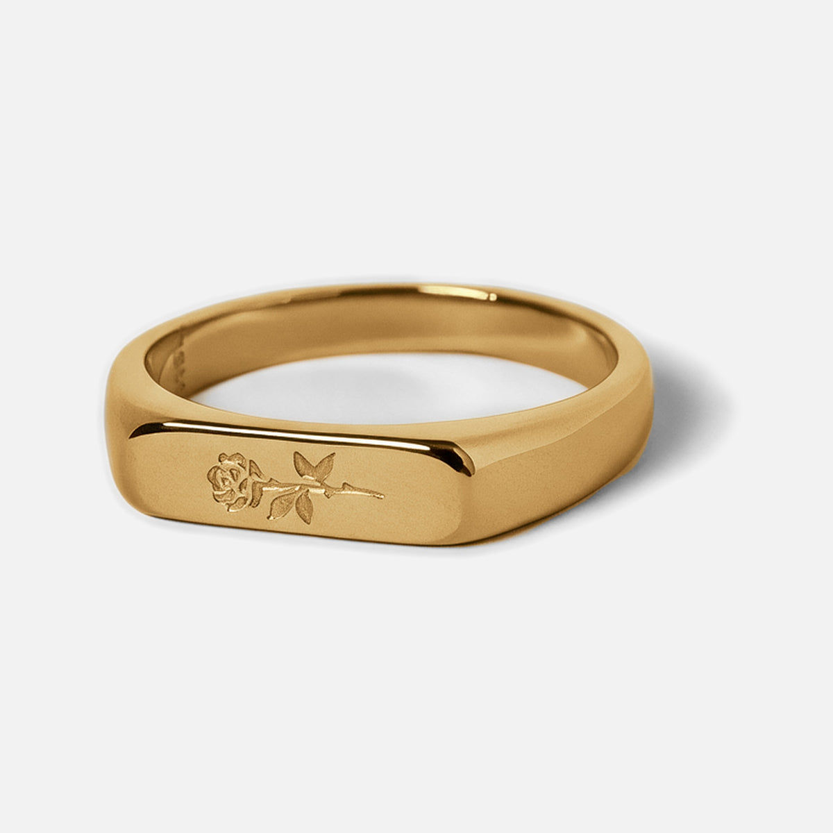 ROSA I RING stainless steel gold