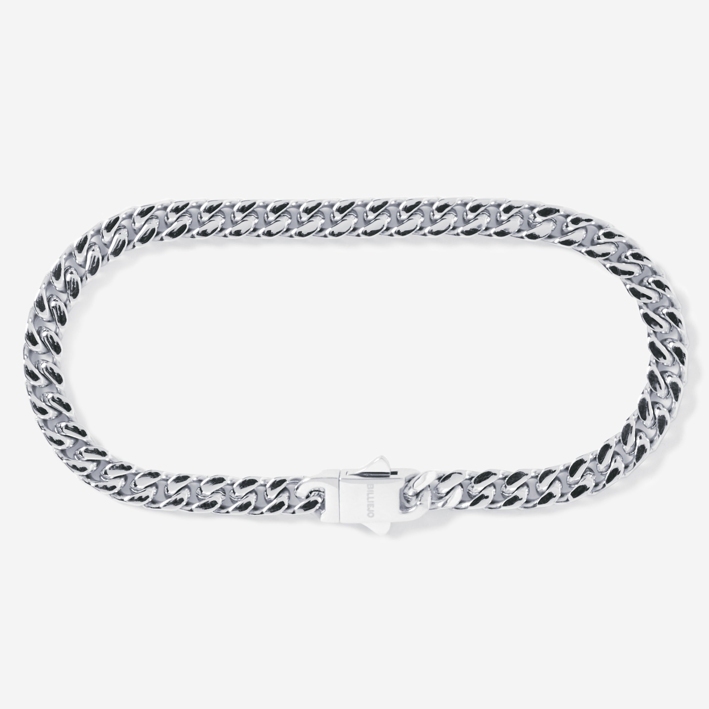 A stainless steel men's thick bracelet from Australian jewellery brand Billie Jo, featuring a casual everyday style with a secure clasp.