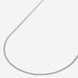 A silver stainless steel men's slim curb chain necklace from Australian jewellery brand Billie Jo, the perfect waterproof and sweat proof everyday bracelet and an ideal gift for men who love low maintenance jewellery