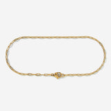 A gold stainless steel men's slim link chain bracelet from Australian jewellery brand Billie Jo, featuring a durable waterproof and sweat proof finish, designed for everyday wear and presented as the perfect gift for him.