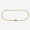 A gold stainless steel men's slim link chain bracelet from Australian jewellery brand Billie Jo, featuring a durable waterproof and sweat proof finish, designed for everyday wear and presented as the perfect gift for him.
