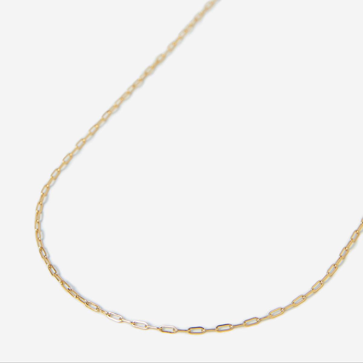 A gold stainless steel men's slim link chain necklace from Australian jewellery brand Billie Jo, featuring a durable waterproof and sweat proof finish, designed for everyday wear and presented as the perfect gift for him.