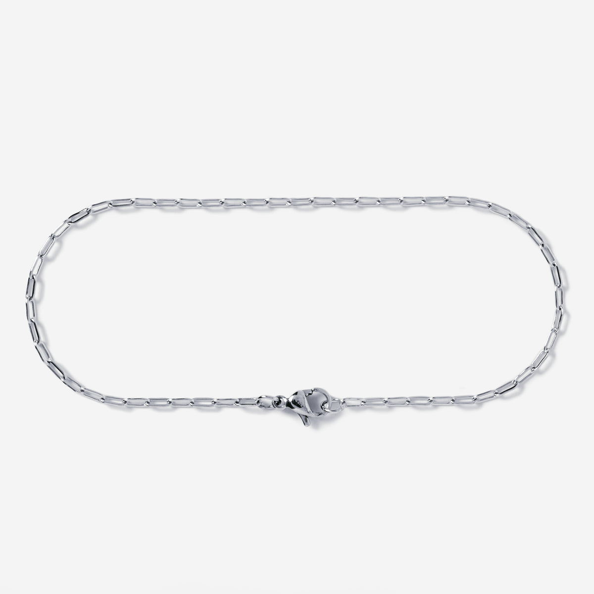 A stainless steel men's slim link chain bracelet from Australian jewellery brand Billie Jo, featuring a durable waterproof and sweat proof finish, designed for everyday wear and presented as the perfect gift for him.