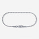 A stainless steel men's rope chain necklace from Australian jewellery brand Billie Jo, featuring a twisted link design in a silver tone finish.