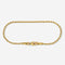 A stainless steel men's rope chain bracelet from Australian jewellery brand Billie Jo, featuring a twisted link design in a gold finish.