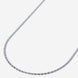 A stainless steel men's rope chain necklace from Australian jewellery brand Billie Jo, featuring a twisted link design in a silver tone finish.