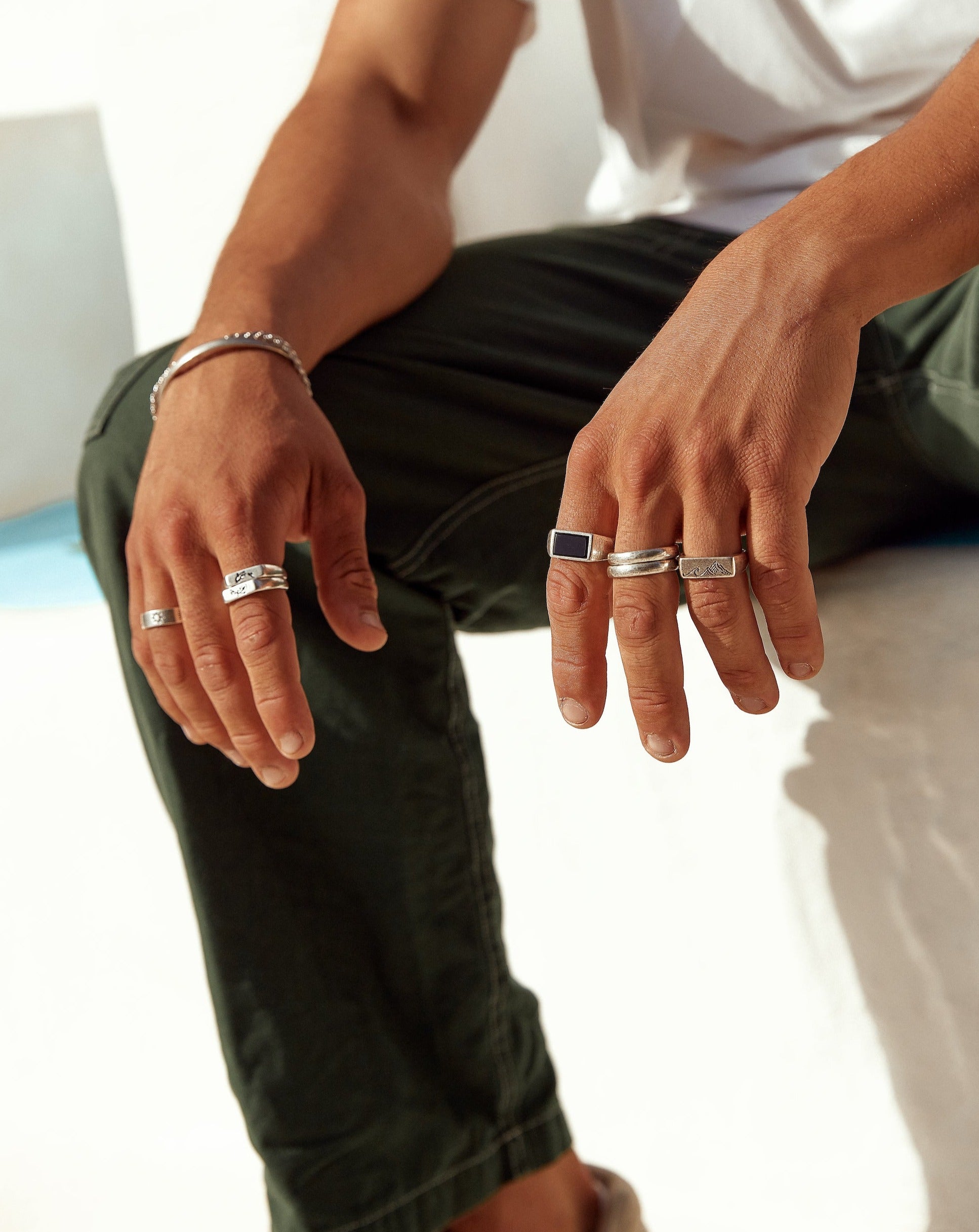 Stackable rings for deals men