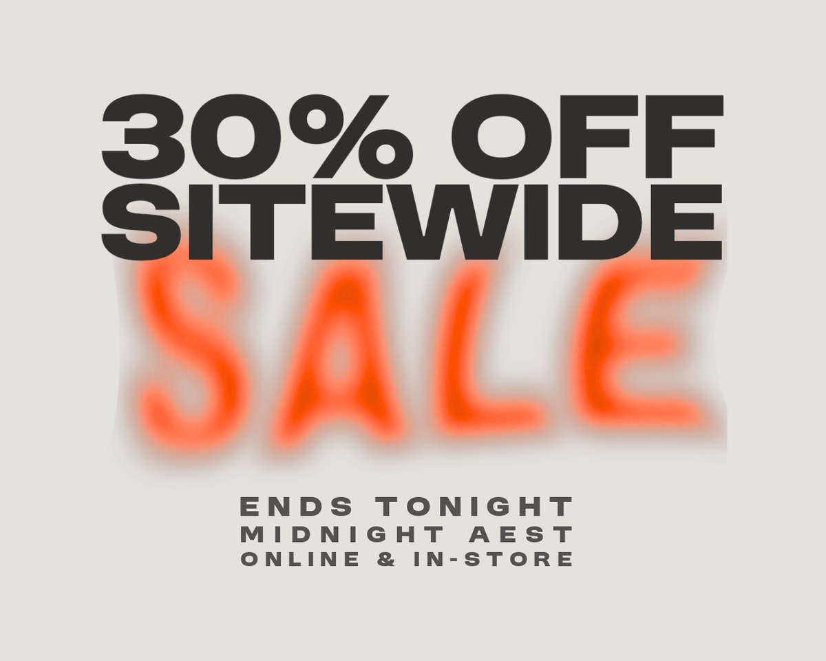 30% off sitewide sale, ends tonight
