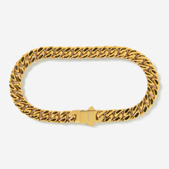 A gold stainless steel men's thick bracelet from Australian jewellery brand Billie Jo, featuring a casual everyday style with a secure clasp.