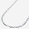 A waterproof silver stainless steel men's figaro chain necklace from Australian jewellery brand Billie Jo, featuring a thick bold alternating link design built to resist tarnish and everyday wear.
