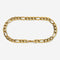 A stainless steel men's figaro chain bracelet from Australian jewellery brand Billie Jo, featuring a thick bold alternating link design in a polished gold finish, perfect for everyday wear.