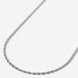 A stainless steel men's rope chain necklace from Australian jewellery brand Billie Jo, featuring a twisted link design in a silver tone finish.