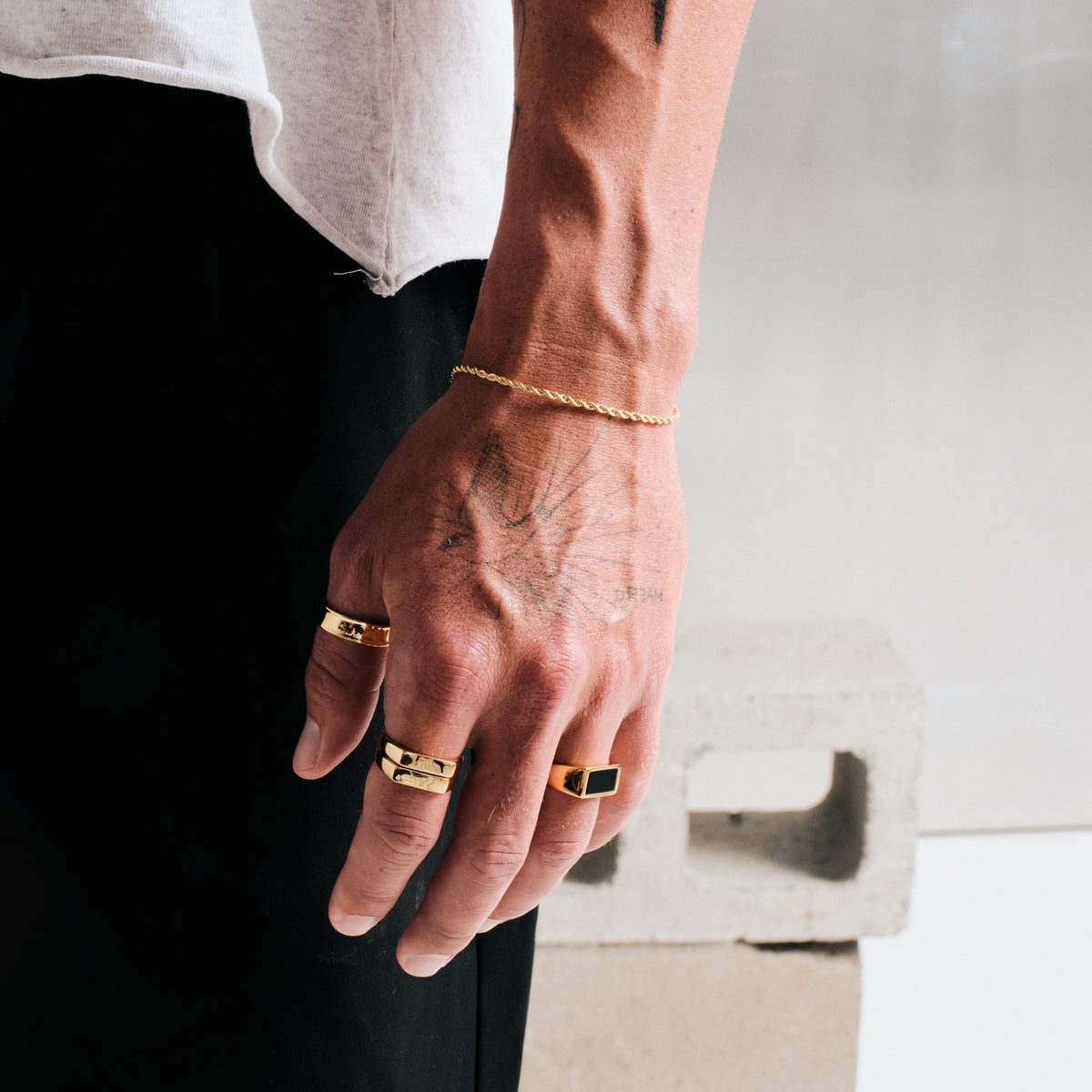 SLIM ROPE BRACELET | GOLD