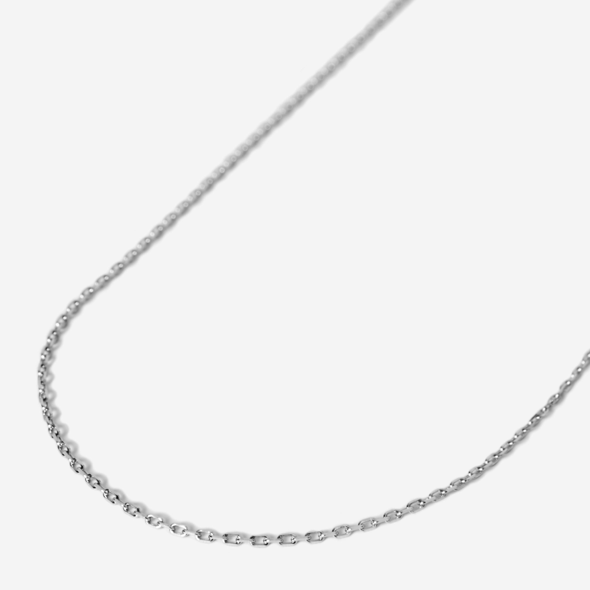 Billie Jo's Slim Batch Necklace in 925 sterling silver, a minimalist chain for men, on a clean white background. Australian men's jewellery.