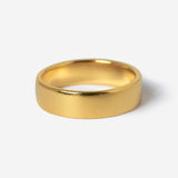 Billie Jo Serenity Ring in 18k gold vermeil, a minimalist piece of Australian men’s jewellery with a smooth, polished dome band.