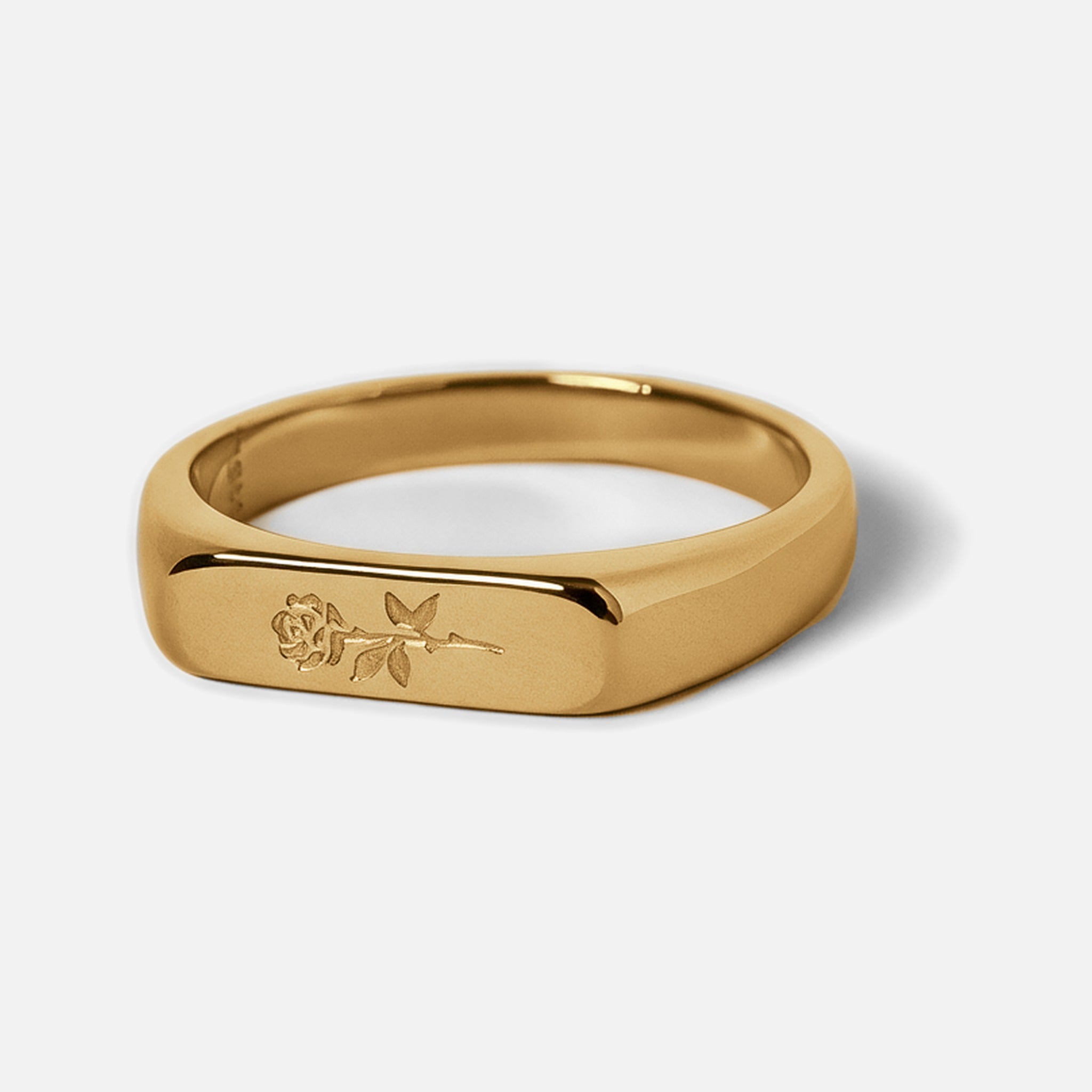 ROSA I RING stainless steel gold