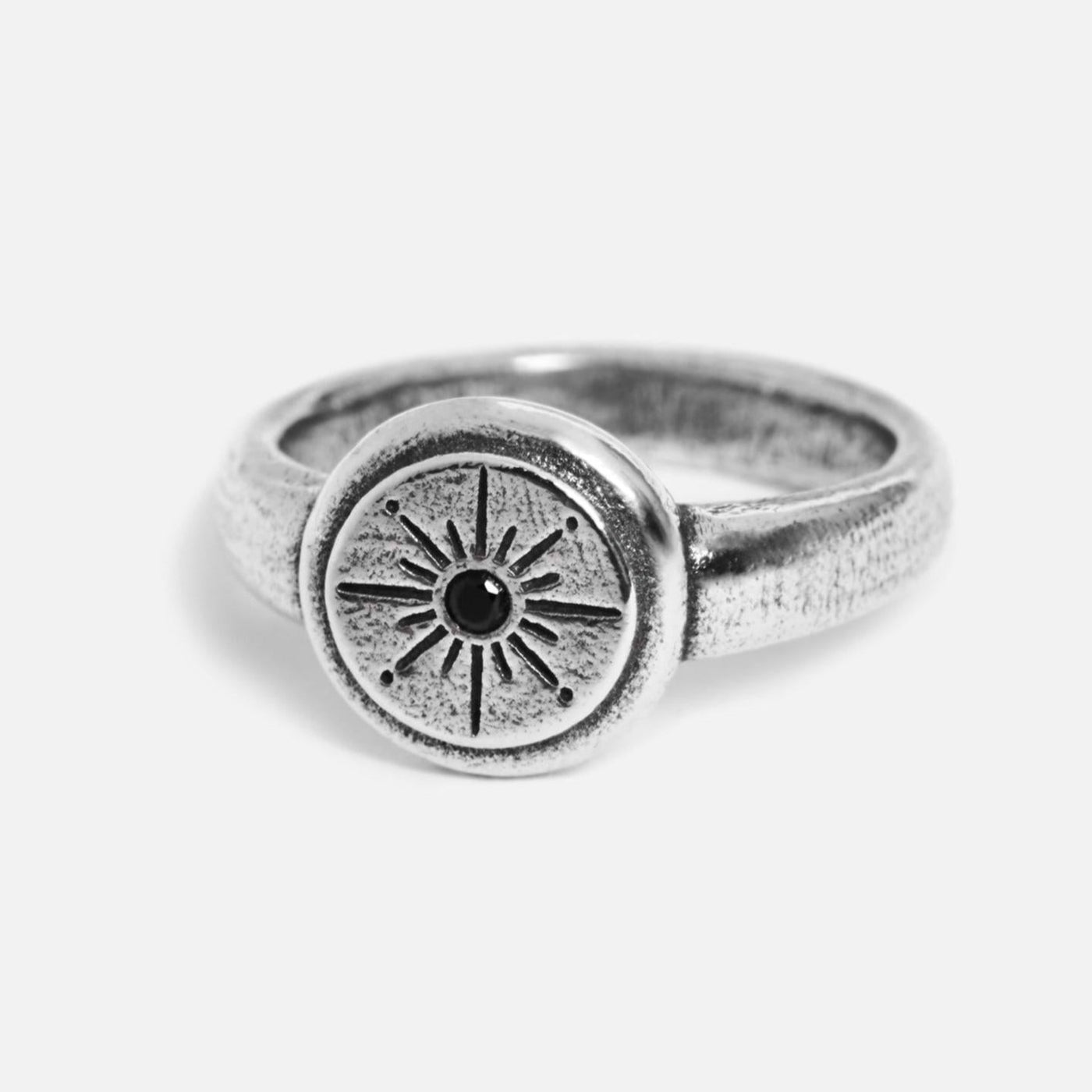 The Oracle Billie Jo ring displayed in an enchanting, mystical setting.