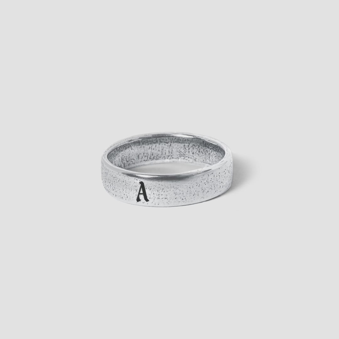 Initial Serenity Ring engraving letters A to Z