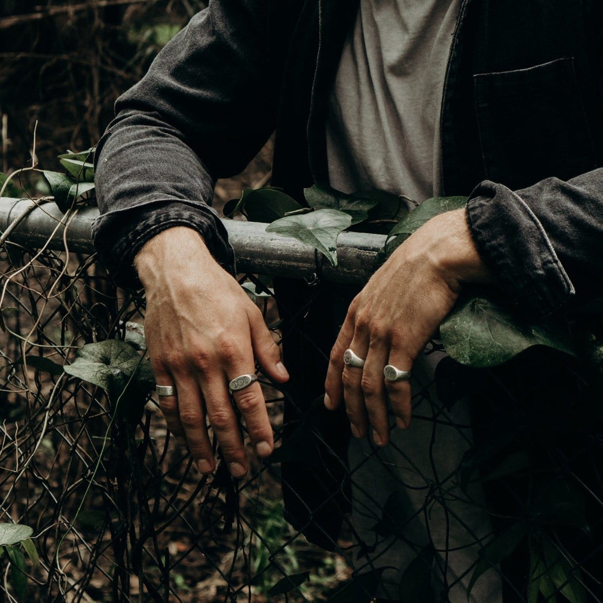 Lunar Ring - Men's Sterling Silver Jewellery by Billie Jo